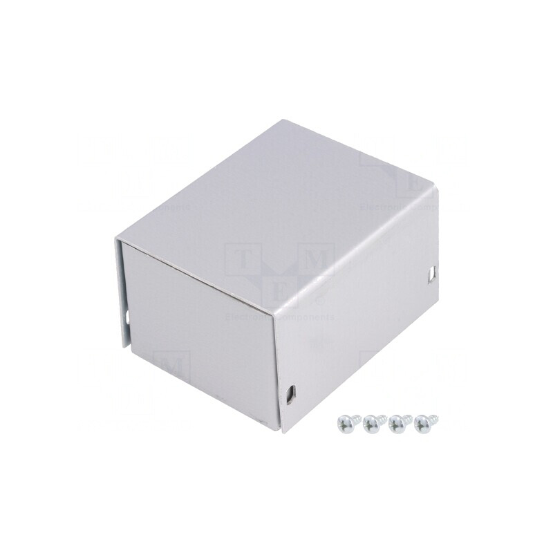 Carcasă universală aluminiu gri 57x72x43mm | Electronic-mag.ro | Componente Electronice
