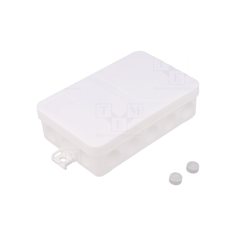 Cutie de Conexiuni IP55 85x130x37mm Albă | Electronic-mag.ro | Componente Electronice