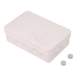 Cutie de conexiuni IP55 85x130x37mm Albă | Electronic-mag.ro | Componente Electronice