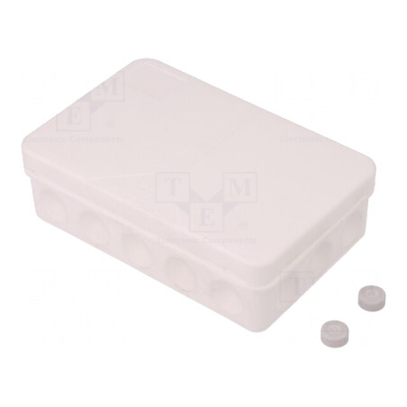 Cutie de conexiuni IP55 85x130x37mm Albă | Electronic-mag.ro | Componente Electronice