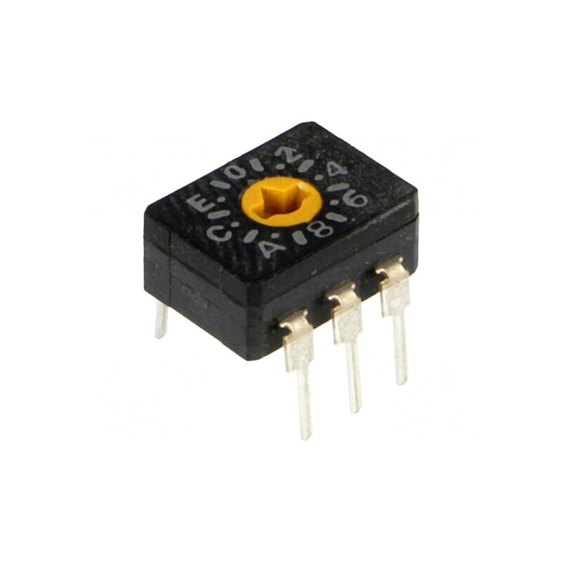 Întrerupător Codificare HEX/BCD 16 Poz THT 100MΩ | Electronic-mag.ro | Componente Electronice