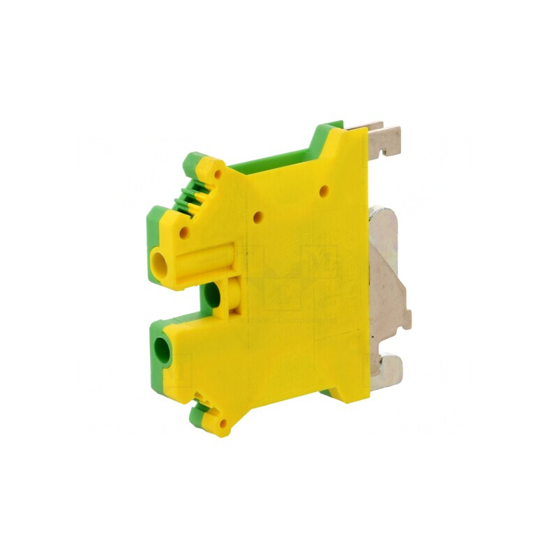 Conector de Îmbinare Șine 0,2-6mm² 2 Piste 2 Borne Galben-Verde | Electronic-mag.ro | Componente Electronice