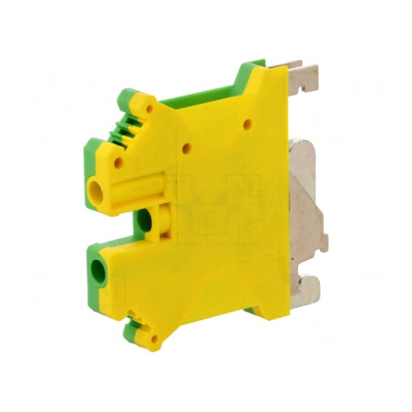 Conector de Îmbinare Șine 0,2-6mm² 2 Piste 2 Borne Galben-Verde | Electronic-mag.ro | Componente Electronice
