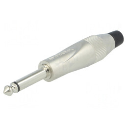Mufă Jack 6,3mm Mono Dreaptă Gri | Electronic-mag.ro | Componente Electronice
