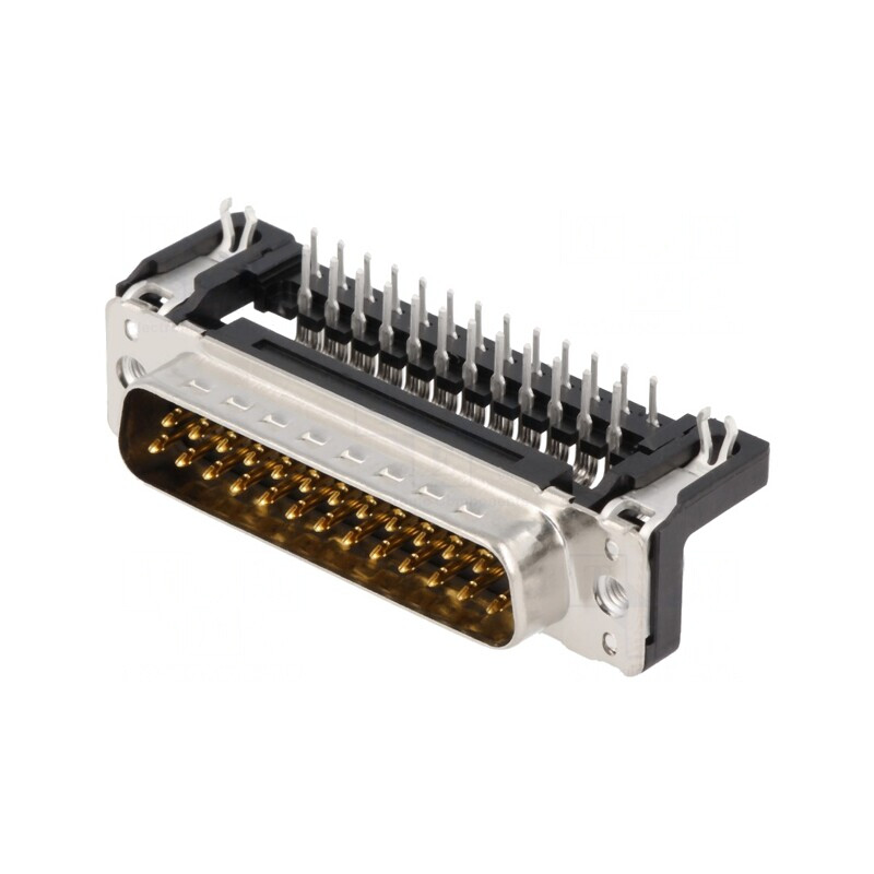 Conector D-Sub 25-Pini Soclu Tată 90° THT M3 | Electronic-mag.ro | Componente Electronice