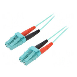 Patch Cord Fibra Optica OM3 LC/UPC 1m LSZH | Electronic-mag.ro | Componente Electronice