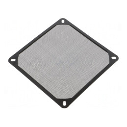 Filtru Aluminiu Negru Ø140mm 1 Buc Fixare Șurub | Electronic-mag.ro | Componente Electronice