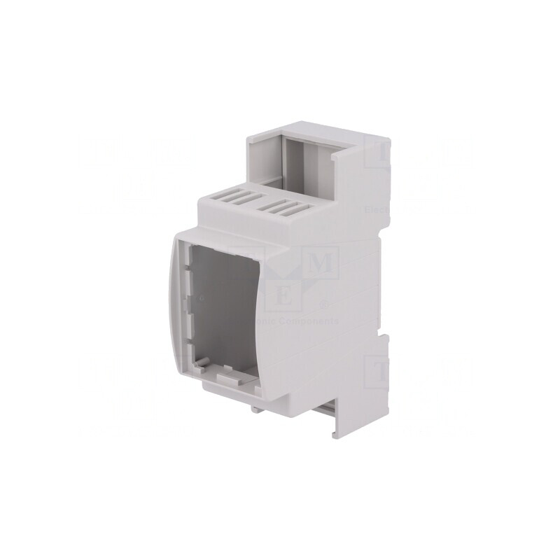 Carcasă pentru șină DIN, gri, 90.5mm x 36mm x 62mm, 2 module | Electronic-mag.ro | Componente Electronice
