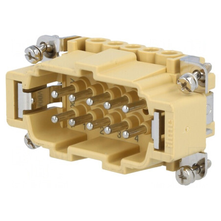 Conector HDC tată 10 PIN 16A 500V | Electronic-mag.ro | Componente Electronice