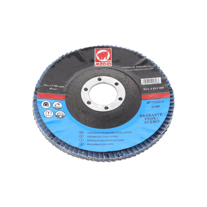Disc de șlefuit cu lambouri 115mm 22mm | Electronic-mag.ro | Componente Electronice