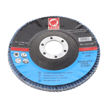 Disc de șlefuit cu lambouri 115mm 22mm | Electronic-mag.ro | Componente Electronice