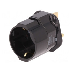 Adaptor Ștecher UK-EU cu Împământare | Electronic-mag.ro | Componente Electronice