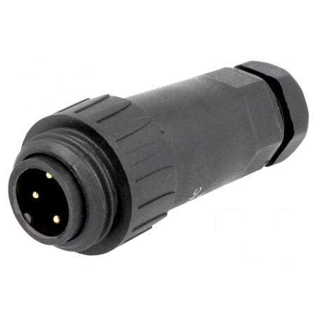 Mufă WA22 tată 16A 400V IP67 aurit | Electronic-mag.ro | Componente Electronice