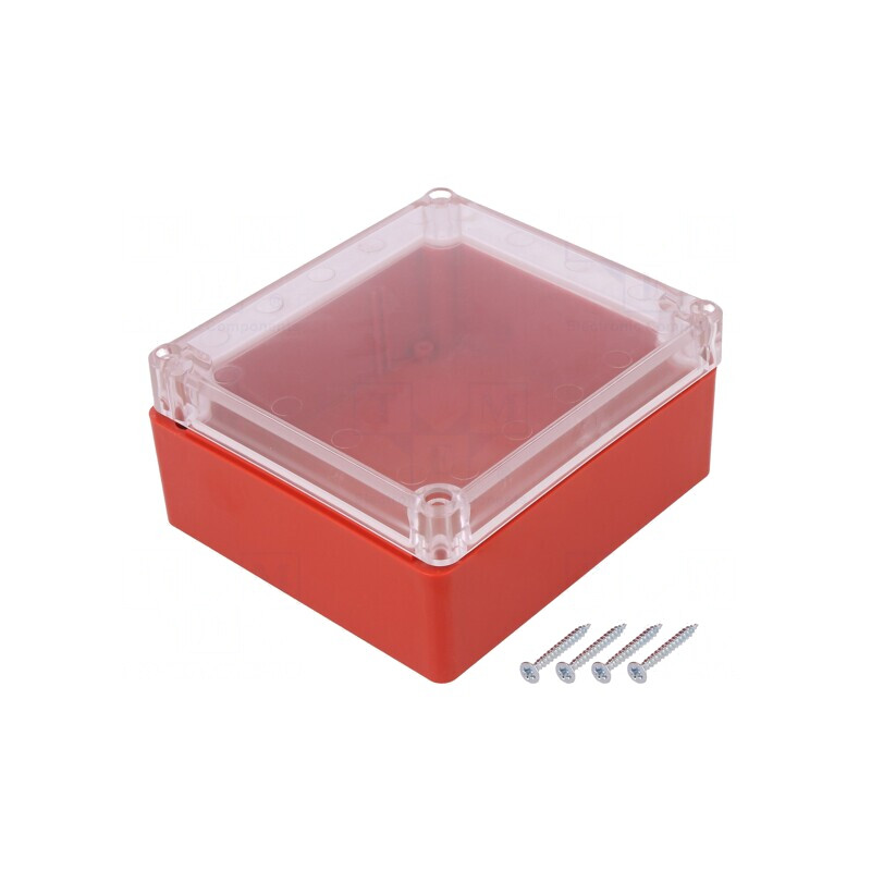 Carcasă universală ABS roșu cu garnitură 115x125x58 mm | Electronic-mag.ro | Componente Electronice Carcasă universală ABS roșu cu garnitură 115x125x58 mm | Electronic-mag.ro | Componente Electronice