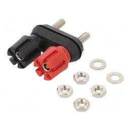 Soclu Banană Ø12,7mm 4mm 30A Nichelat | Electronic-mag.ro | Componente Electronice