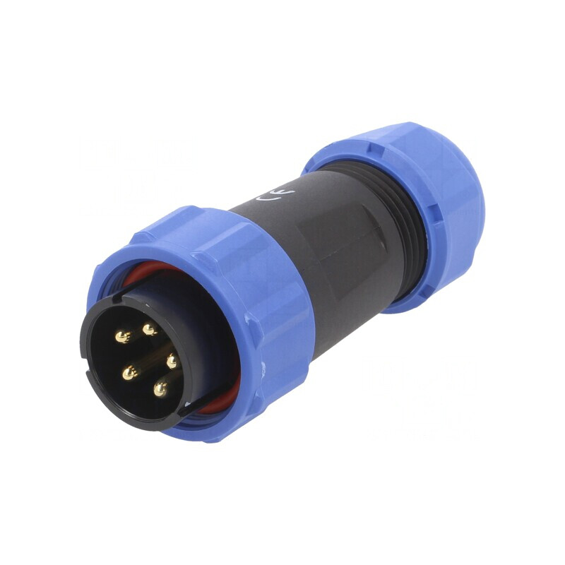 Mufă SP21 tată PIN 5 IP68 10A 500V | Electronic-mag.ro | Componente Electronice