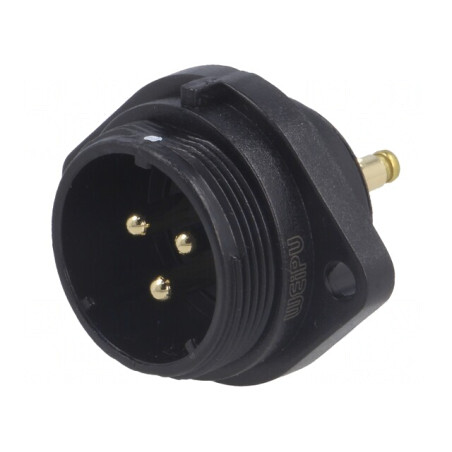 Soclu Conector SP21 Tată 3 Pini IP68 10A Terminal Șurub 500V | Electronic-mag.ro | Componente Electronice