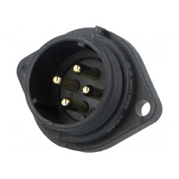 Soclu SP21 4 PIN IP68 10A 500V Terminal cu Şurub | Electronic-mag.ro | Componente Electronice