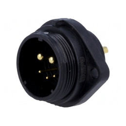 Soclu Conector SP21 Tată 5 PIN IP68 5A 500V | Electronic-mag.ro | Componente Electronice