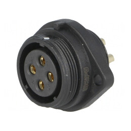 Soclu SP21 Mamă PIN 4 IP68 30A 500V 4mm2 | Electronic-mag.ro | Componente Electronice