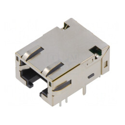 Soclu RJ45 8p8c Cat 5e Ecranat cu LED | Electronic-mag.ro | Componente Electronice