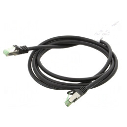 Patch Cord S/FTP Cat 8.1 Negru 2m LSZH | Electronic-mag.ro | Componente Electronice