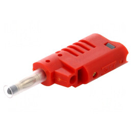 Mufă Banană 4mm Roșie 36A 70VDC 2,5mm2 | Electronic-mag.ro | Componente Electronice
