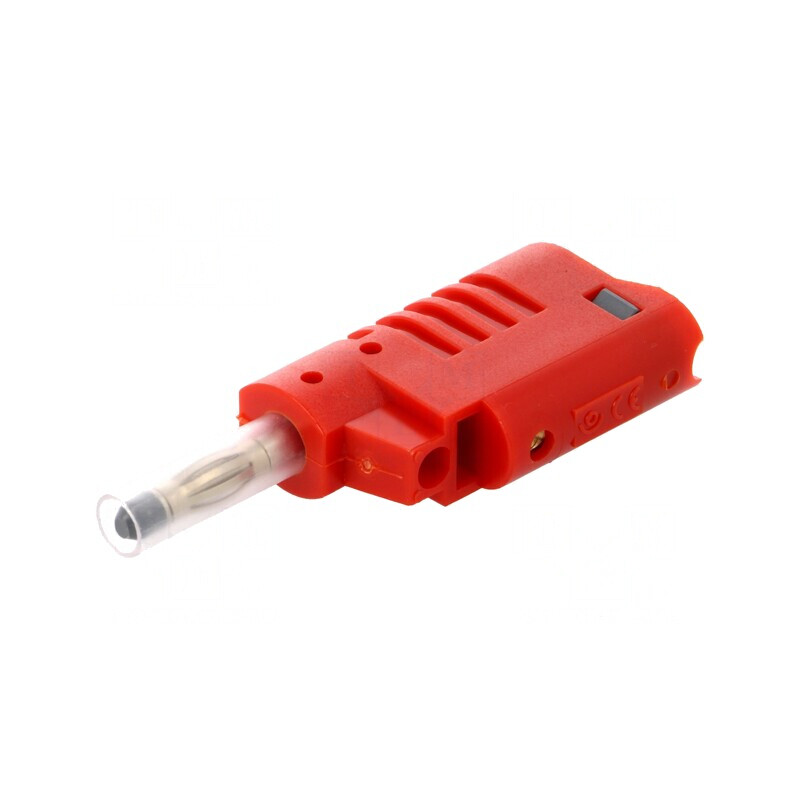 Mufă Banană 4mm Roșie 36A 70VDC 2,5mm2 | Electronic-mag.ro | Componente Electronice