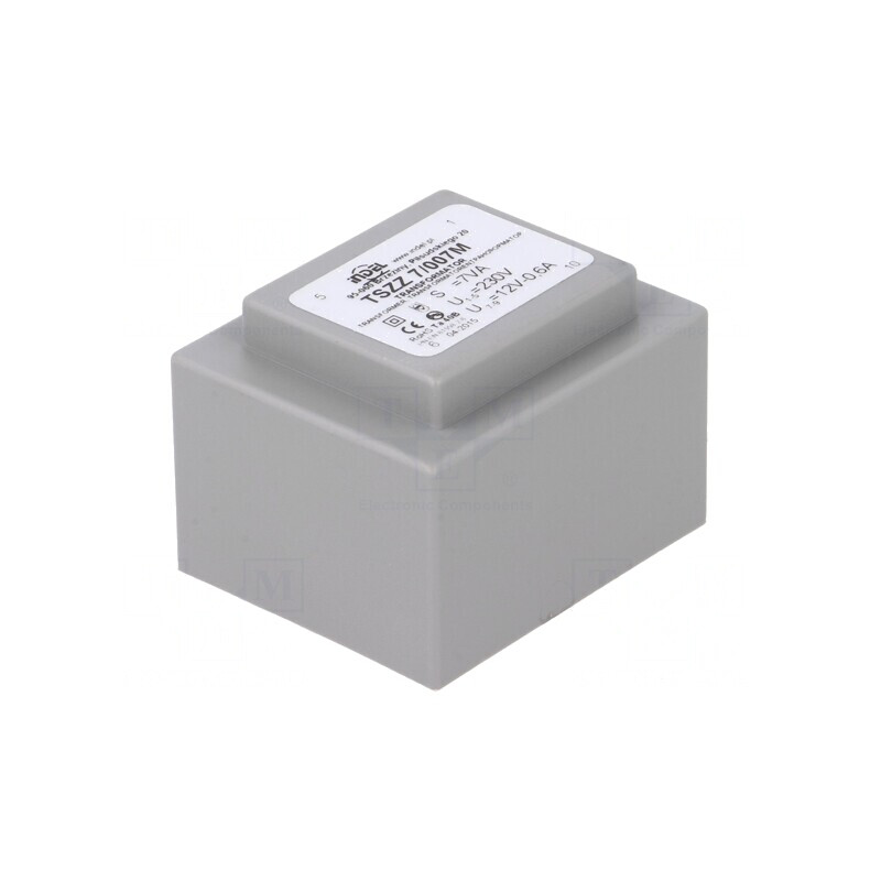 Transformator Încapsulat 7VA 230V-12V 580mA PCB | Electronic-mag.ro | Componente Electronice