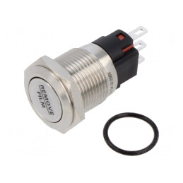 Comutator Anti-Vandalism 2 Poz SPDT 0,5A 220VAC IP40 16mm | Electronic-mag.ro | Componente Electronice