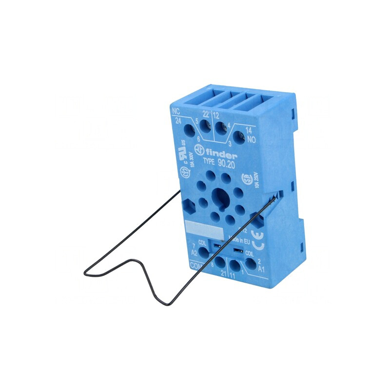 Stativ PIN Octal 8 10A 250VAC pentru șină DIN | Electronic-mag.ro | Componente Electronice