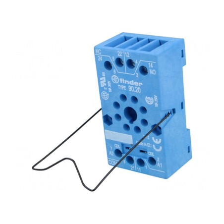 Stativ PIN Octal 8 10A 250VAC pentru șină DIN | Electronic-mag.ro | Componente Electronice