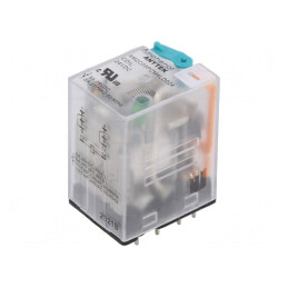 Releu Electromagnetic Industrial DPDT 24VDC 5A | Electronic-mag.ro | Componente Electronice