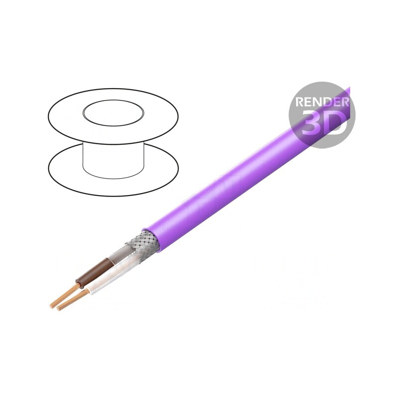 Cablu CAN bus 1x2x0,75mm2 PVC Violet 300V | Electronic-mag.ro | Componente Electronice Cablu CAN bus 1x2x0,75mm2 PVC Violet 300V | Electronic-mag.ro | Componente Electronice
