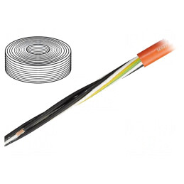 Cablu motor chainflex CF895 4G1,5mm2 PUR portocaliu | Electronic-mag.ro | Componente Electronice
