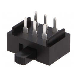 Comutator Glisant DPDT ON-ON 2A/250VAC 4A/28VDC THT | Electronic-mag.ro | Componente Electronice