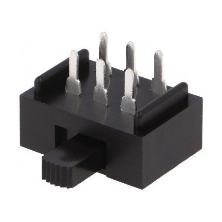 Comutator Glisant DPDT ON-ON 2A/250VAC 4A/28VDC THT | Electronic-mag.ro | Componente Electronice