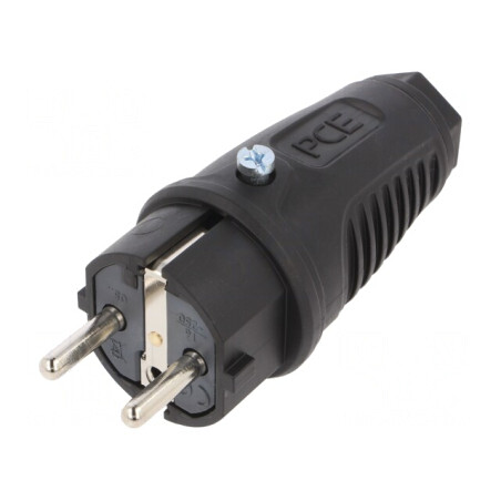 Conector Alimentare AC Mufă 2P PE 250V 16A Cablaj | Electronic-mag.ro | Componente Electronice