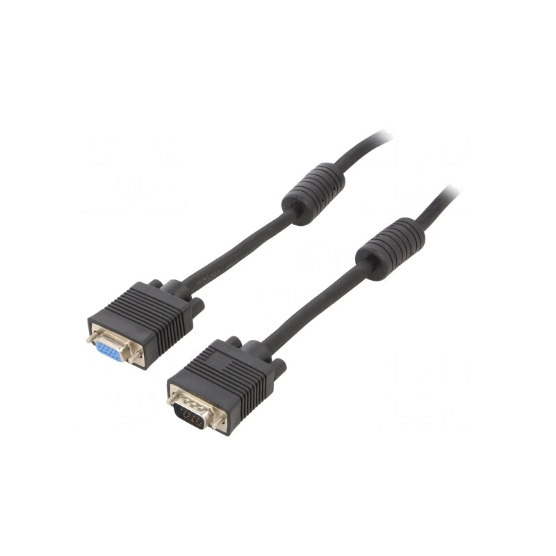 Cablu D-Sub 15 pini HD Negru 1,8m | Electronic-mag.ro | Componente Electronice