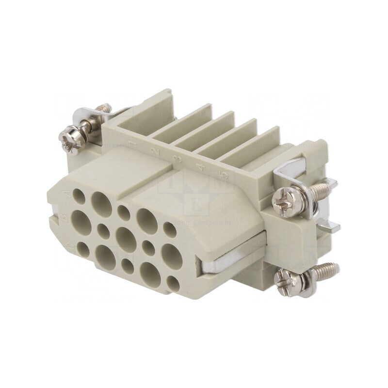 Conector HDC Inserturi Contact Mamă 15 PIN 10A | Electronic-mag.ro | Componente Electronice