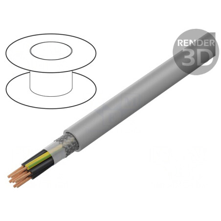 Cablu F-C-PURö-JZ 7G0,5mm2 Ecranat Cupru Cositorit | Electronic-mag.ro | Componente Electronice