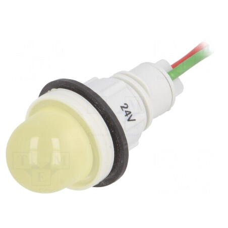Lampă de control LED galbenă 24V Ø13mm | Electronic-mag.ro | Componente Electronice