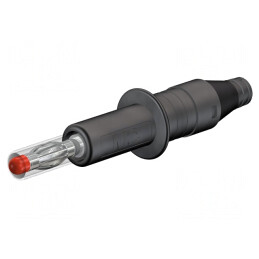 Mufă banană neagră 4mm 32A 600V izolaţie 2,5mm2 | Electronic-mag.ro | Componente Electronice