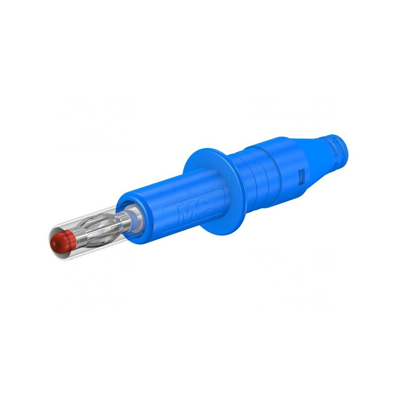 Mufă Banană 4mm Albastră 32A 600V | Electronic-mag.ro | Componente Electronice