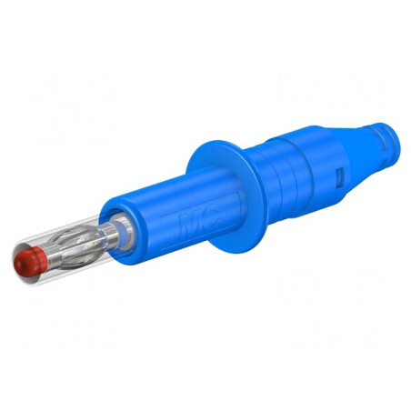 Mufă Banană 4mm Albastră 32A 600V | Electronic-mag.ro | Componente Electronice