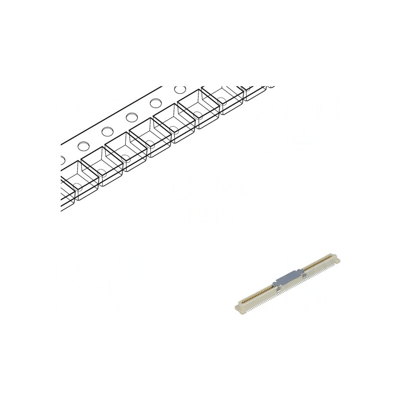 Conector PCB-PCB PIN 120 0,8mm H 3,7mm BergStak | Electronic-mag.ro | Componente Electronice