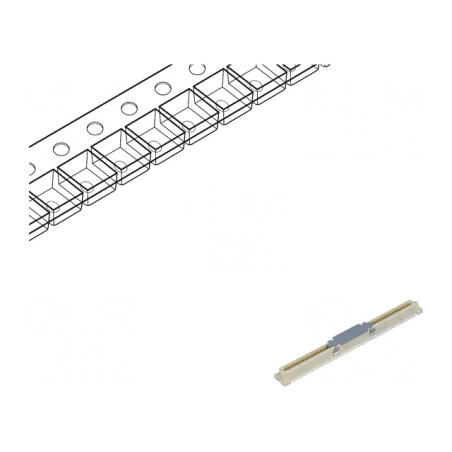 Conector PCB-PCB PIN 120 0,8mm H 3,7mm BergStak | Electronic-mag.ro | Componente Electronice