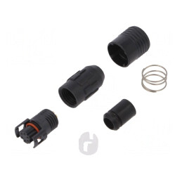 Conector Circular HR30 Push-Pull Mufă 2A Aurit 6 PIN-uri pentru Lipire | Electronic-mag.ro | Componente Electronice