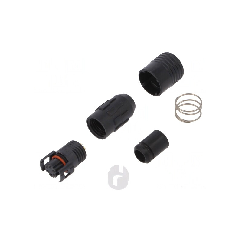 Conector Circular HR30 Push-Pull Mufă 2A Aurit 6 PIN-uri pentru Lipire | Electronic-mag.ro | Componente Electronice