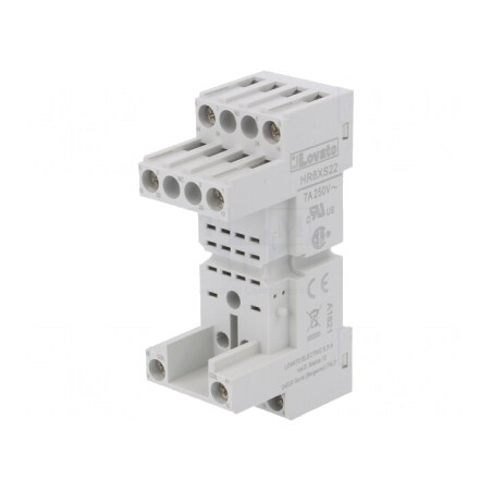 Stativ pentru şină DIN HR60 8 10A 250VAC | Electronic-mag.ro | Componente Electronice